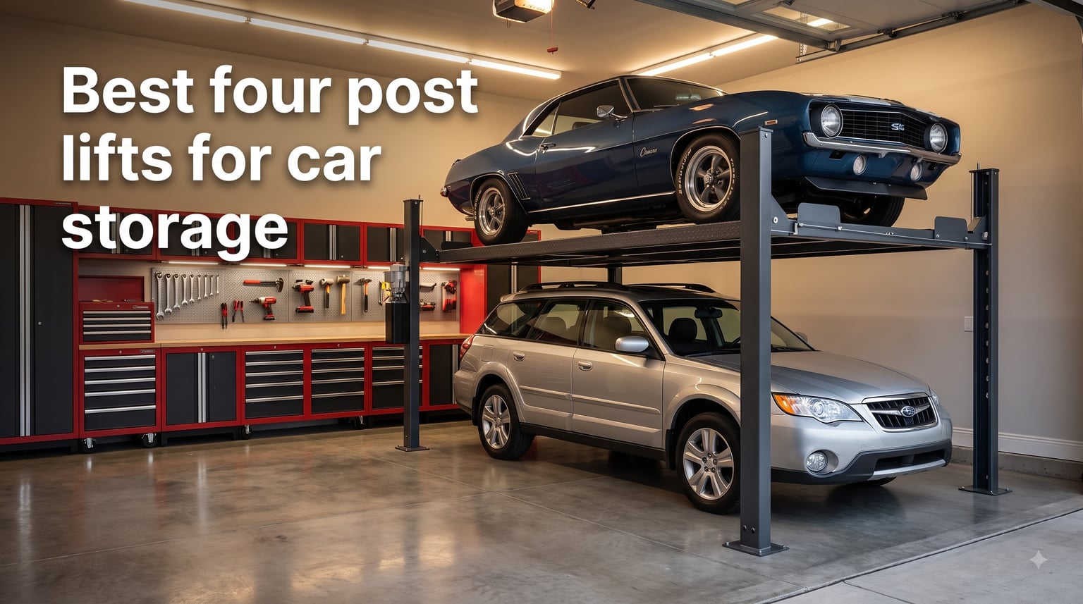 Best four post lifts for car storage