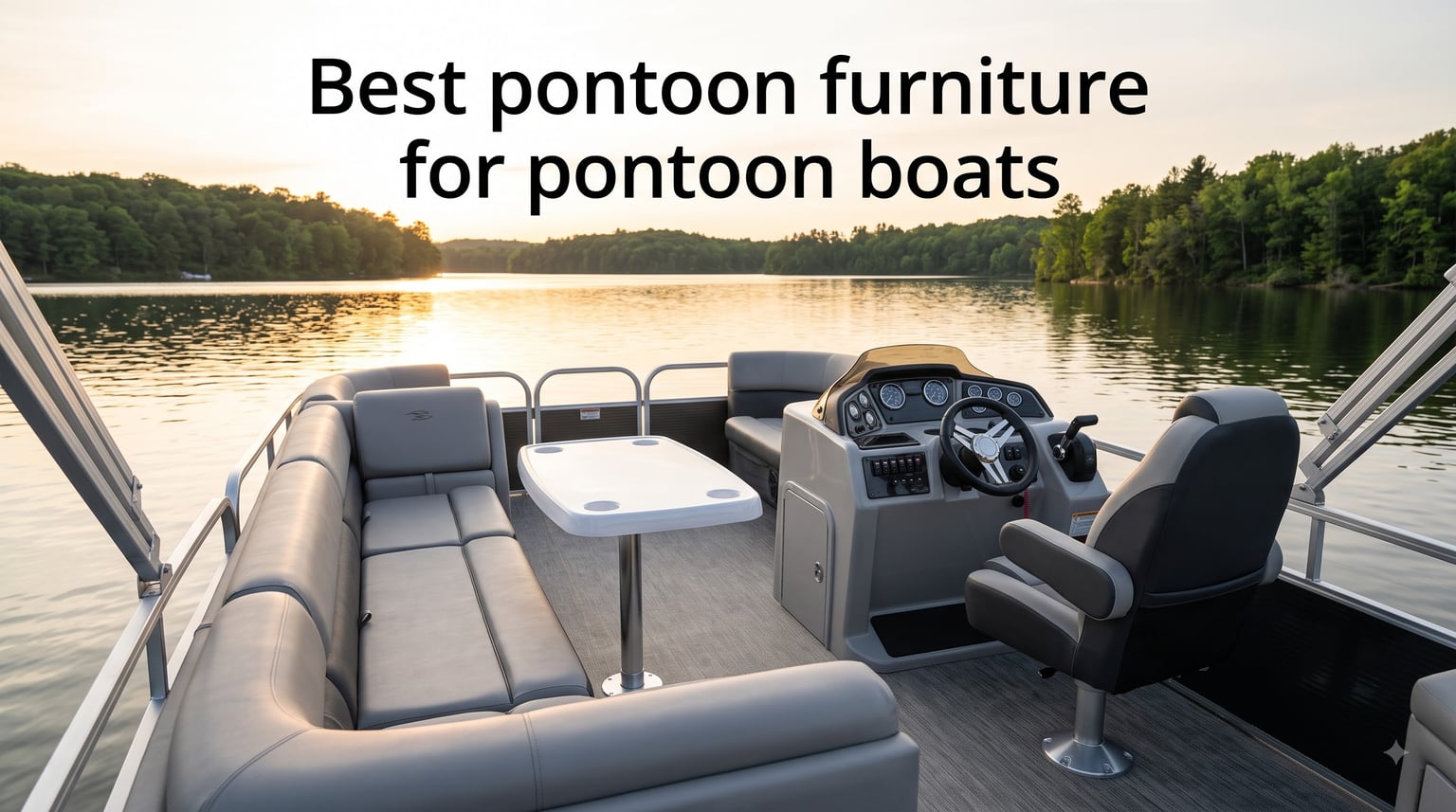 Best pontoon furniture for pontoon boats