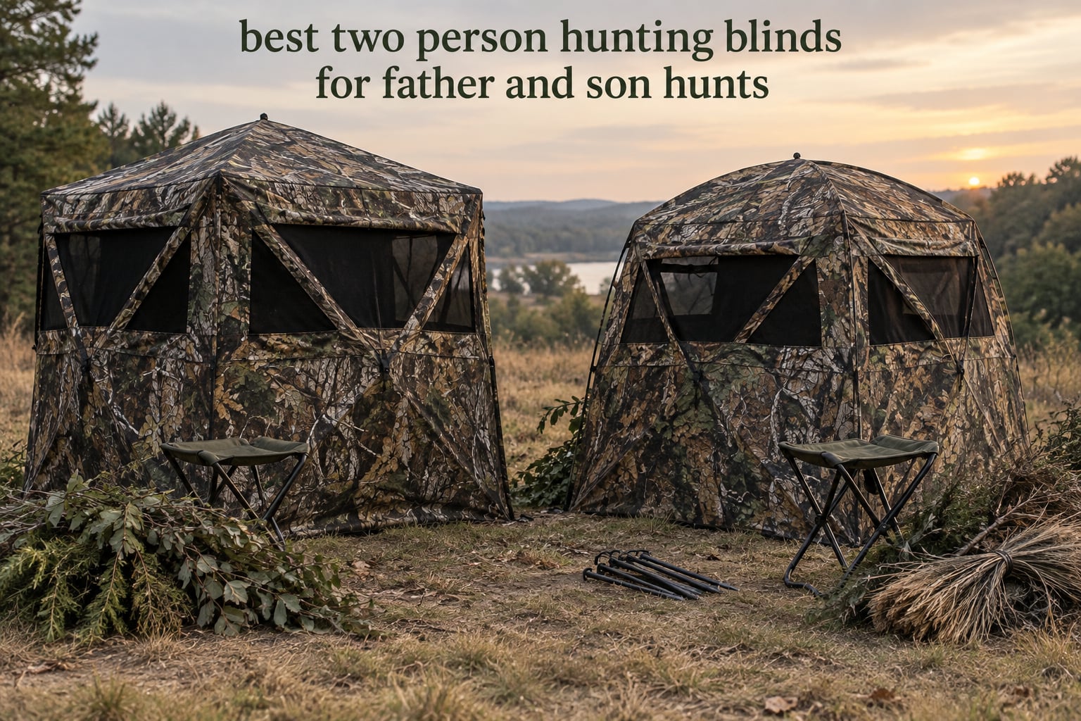 best two person hunting blinds for father and son hunts