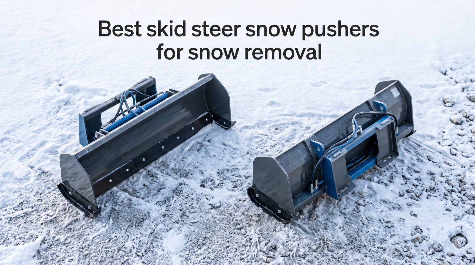 Best skid steer snow pushers for snow removal