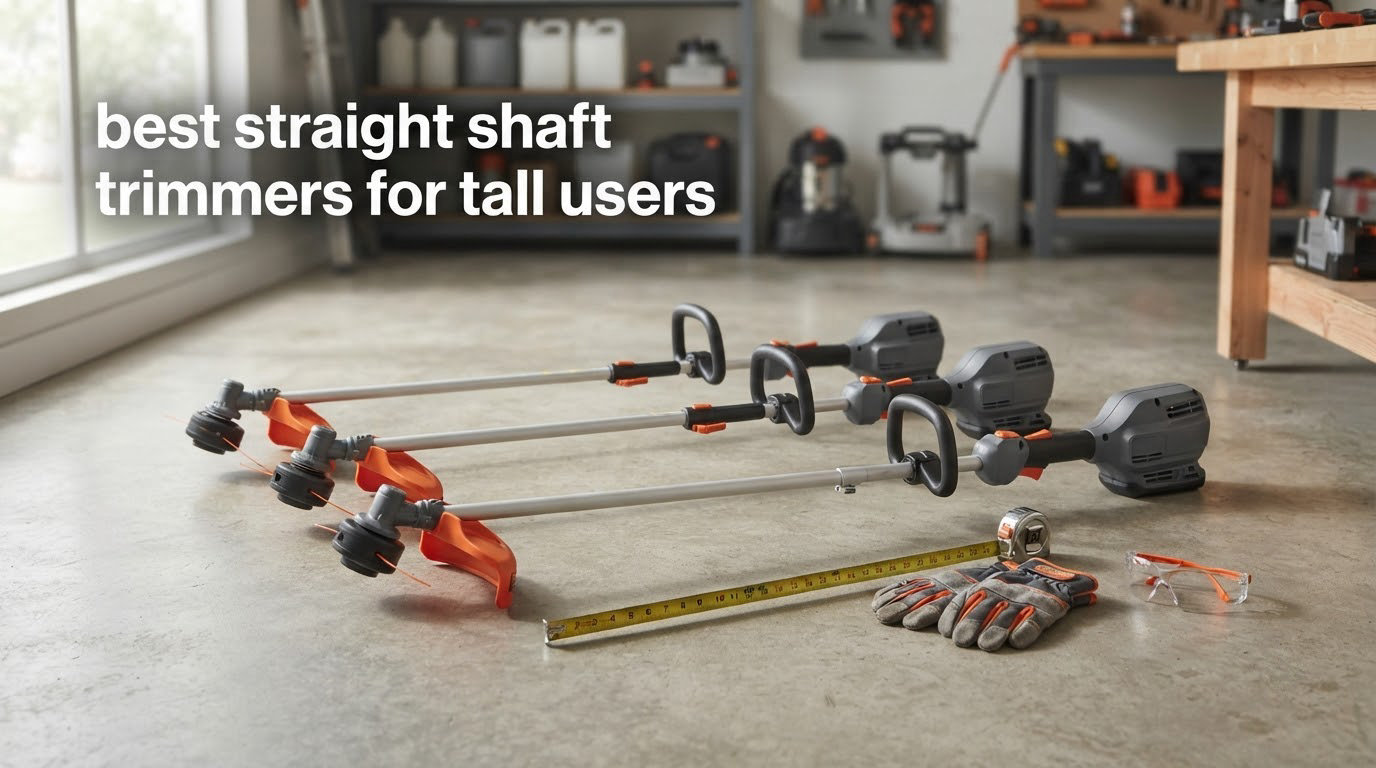 best straight shaft trimmers for tall users