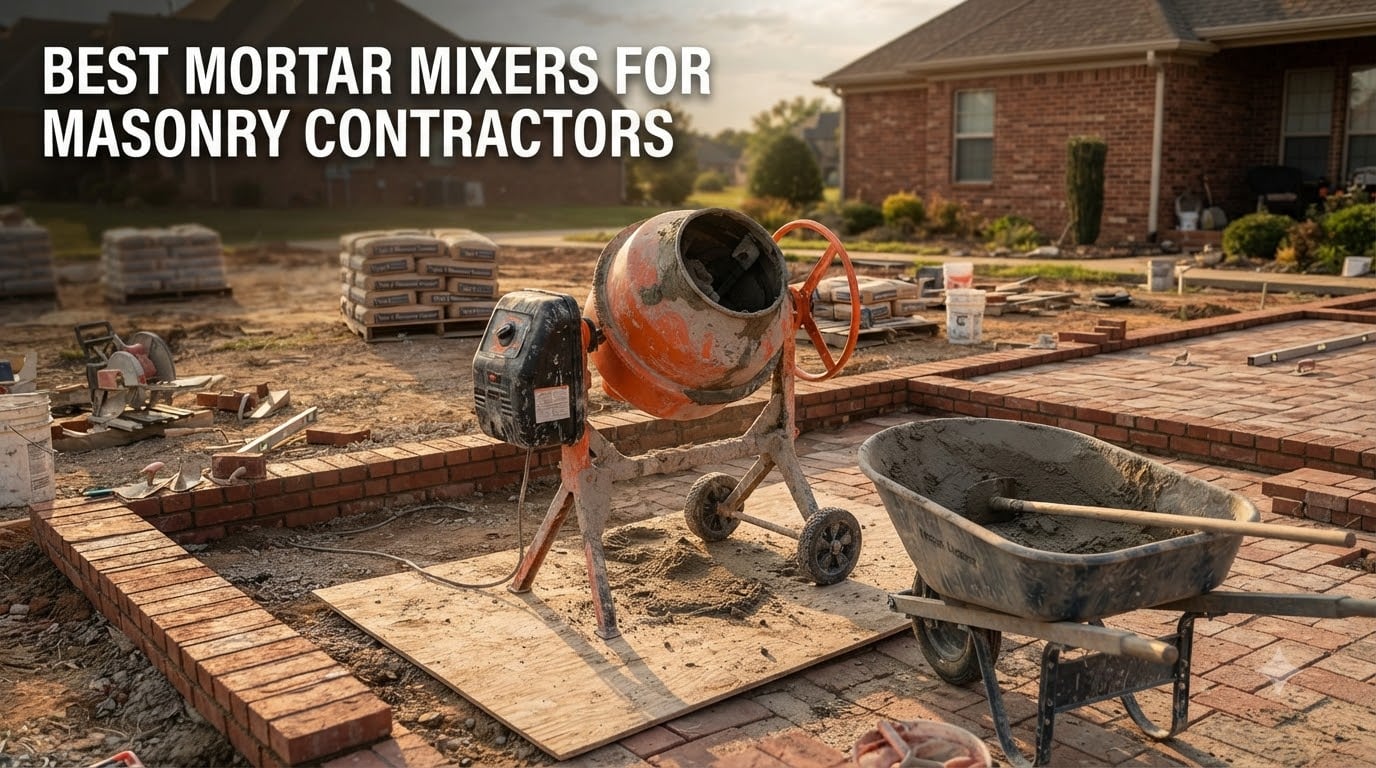 Best mortar mixers for masonry contractors