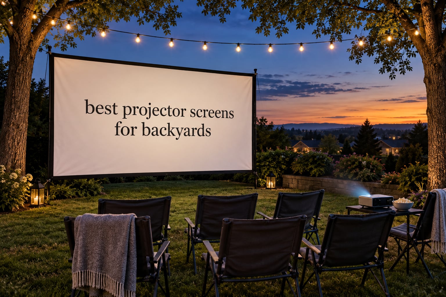 best projector screens for backyards