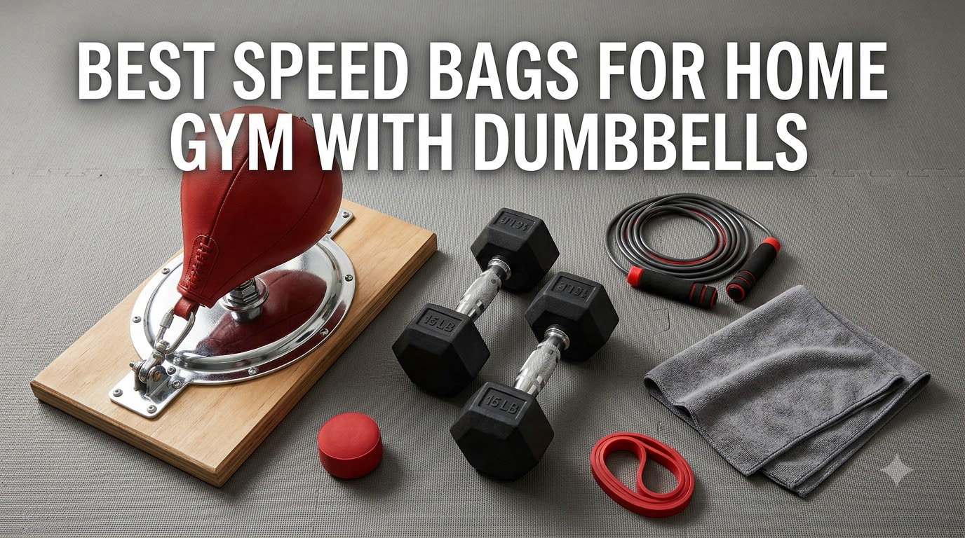 best speed bags for home gym with dumbbells