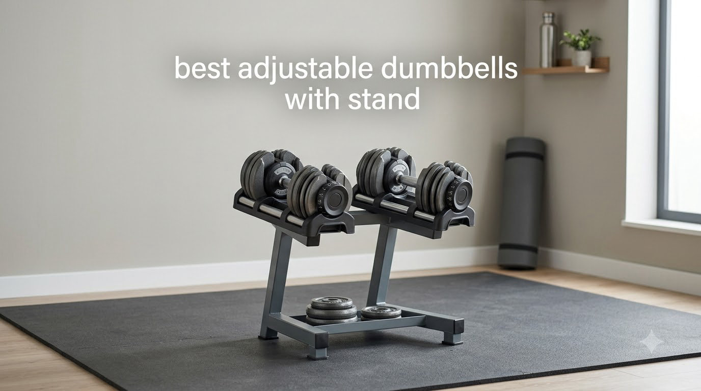 best adjustable dumbbells with stand