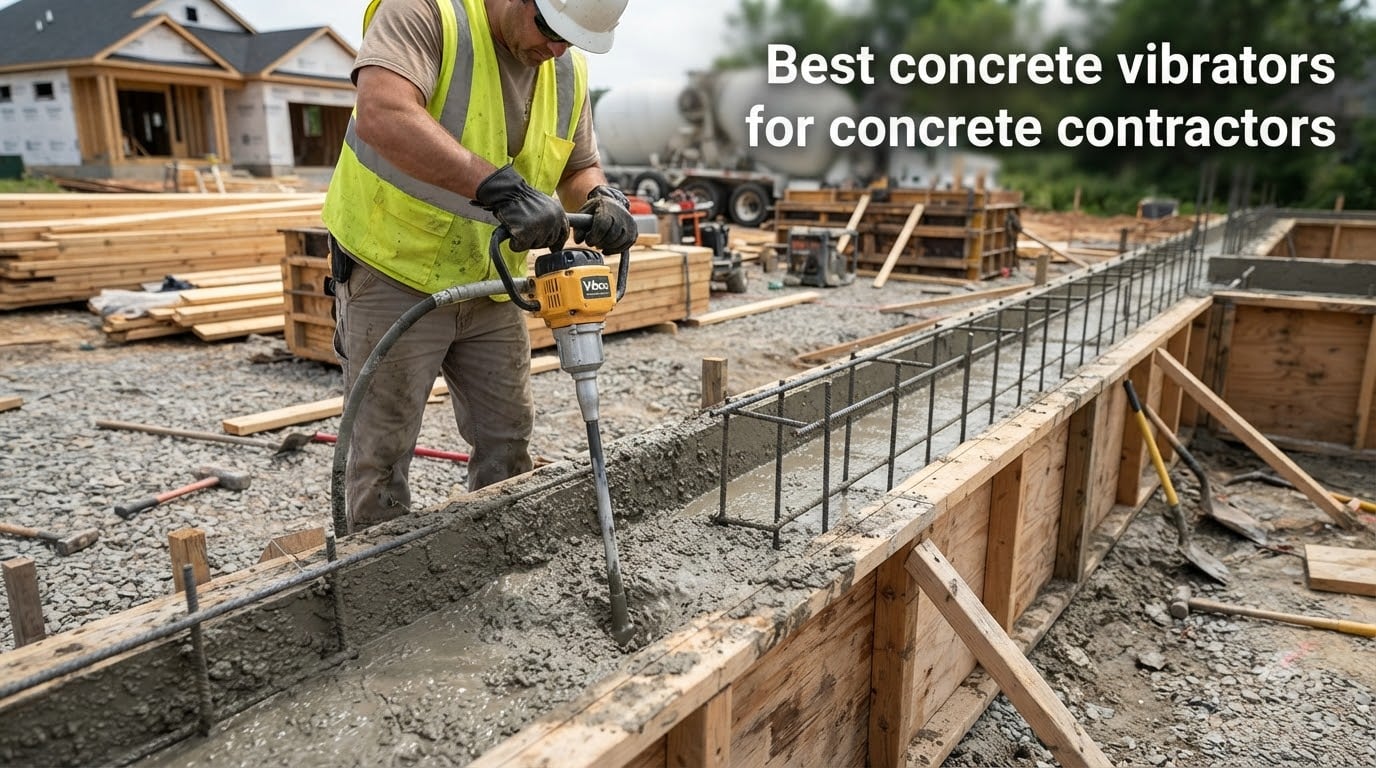 Best concrete vibrators for concrete contractors