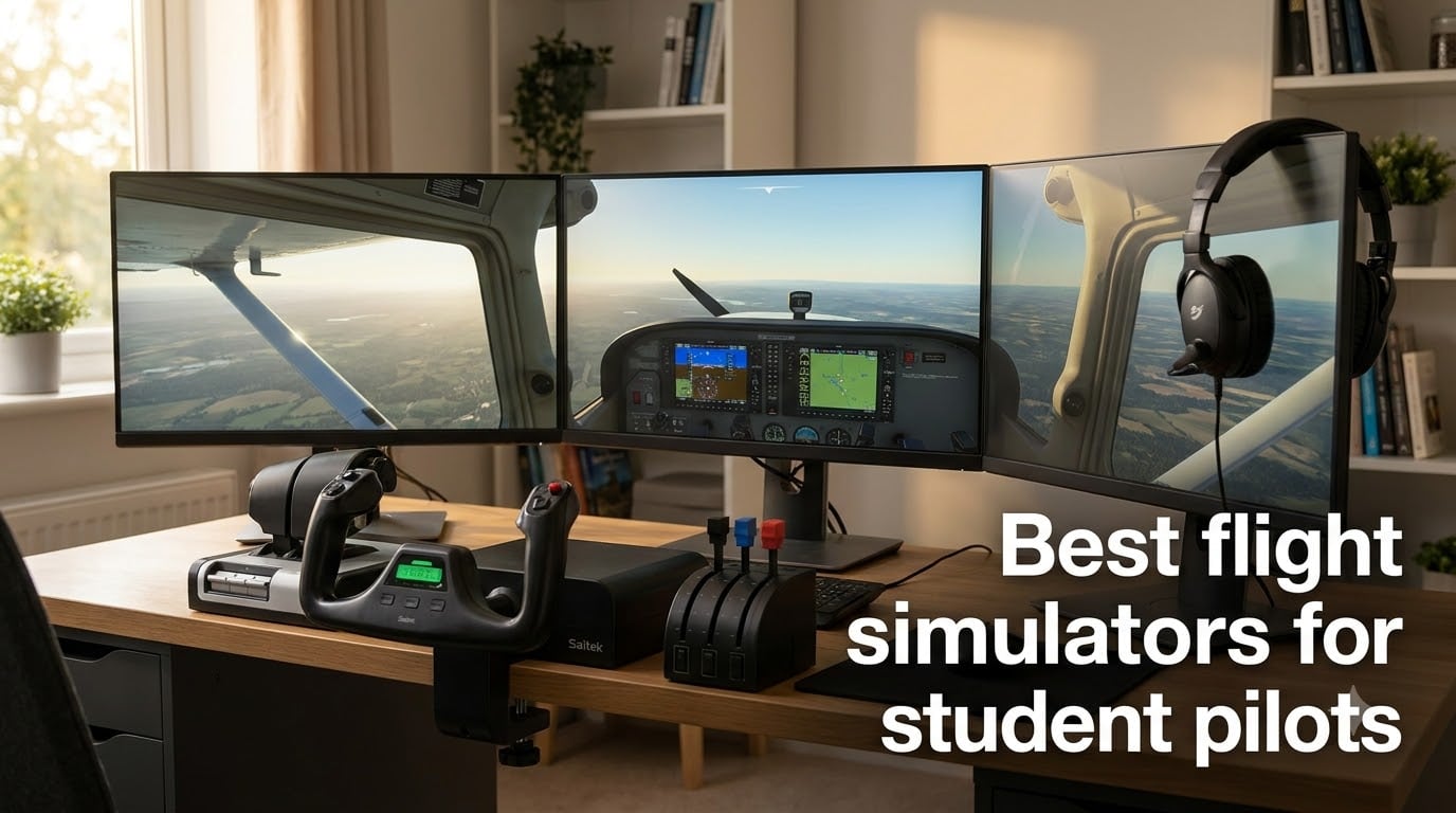 Best flight simulators for student pilots