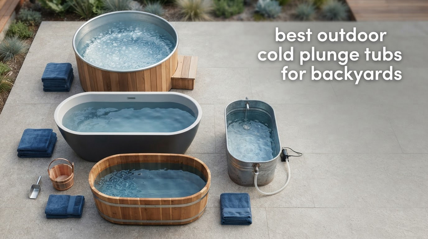 best outdoor cold plunge tubs for backyards