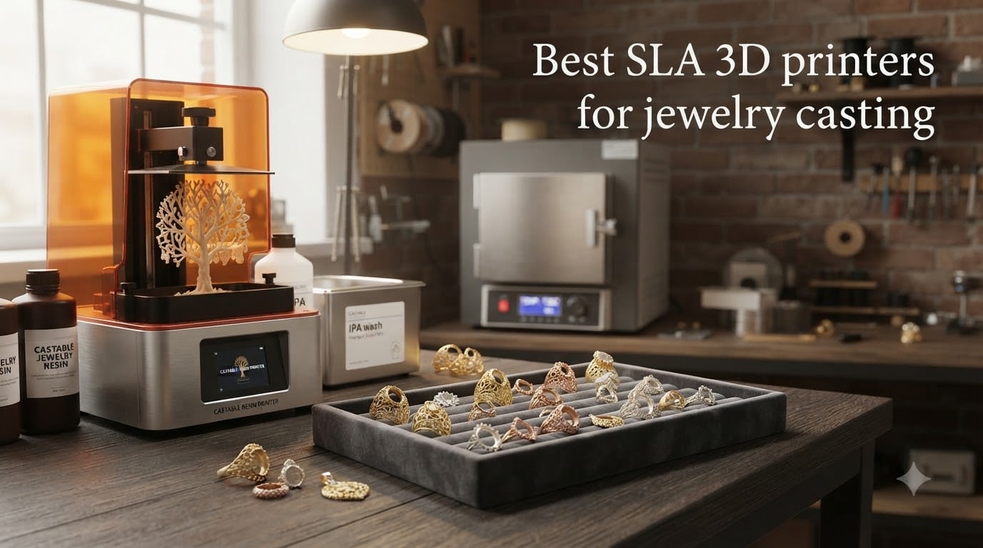 Best SLA 3D printers for jewelry casting