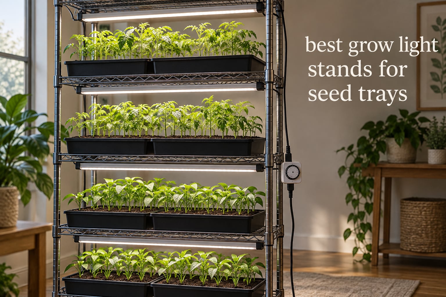 best grow light stands for seed trays