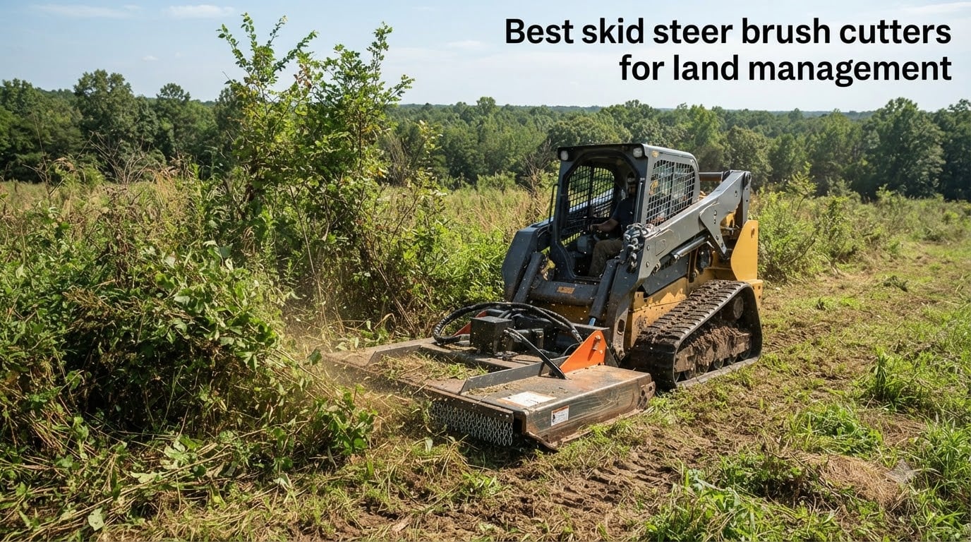 Best skid steer brush cutters for land management