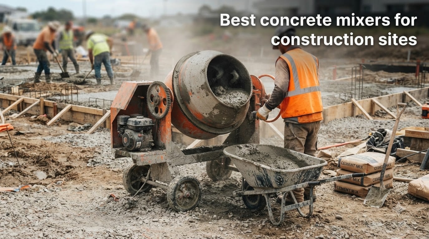 Best concrete mixers for construction sites