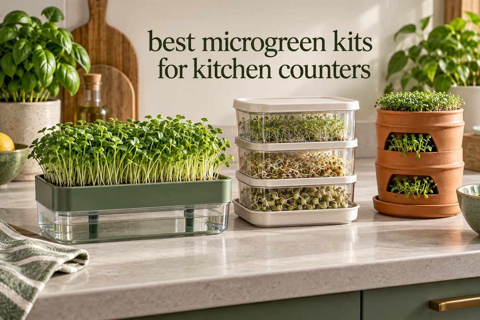 best microgreen kits for kitchen counters