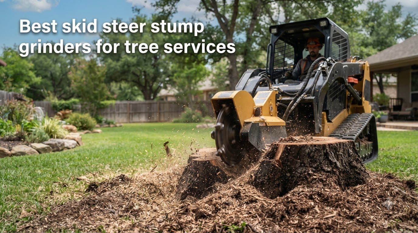 Best skid steer stump grinders for tree services