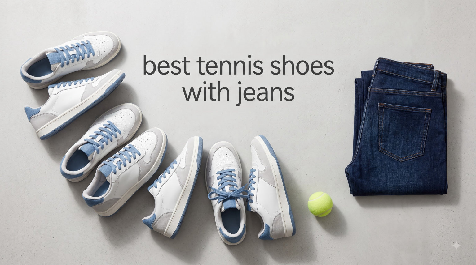 best tennis shoes with jeans