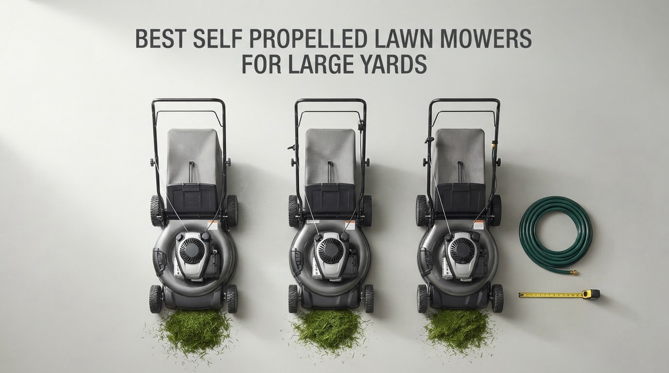 best self propelled lawn mowers for large yards