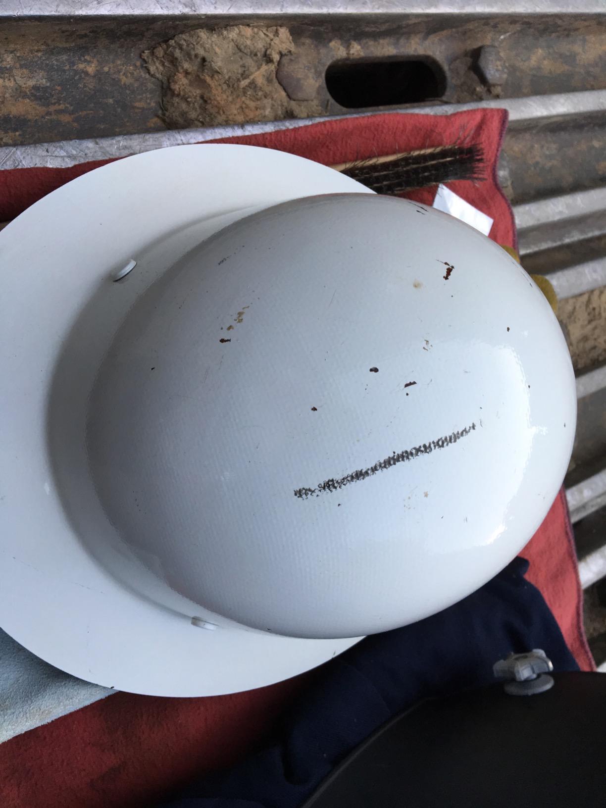 MSA Skullgard Full-Brim Hard Hat with Suspension - Non-Slotted Cap, Made of Phenolic Resin, Radiant Heat Loads up to 350F, Standard Size Hard Hat | Fas-Trac III Ratchet Suspension customer photo 2