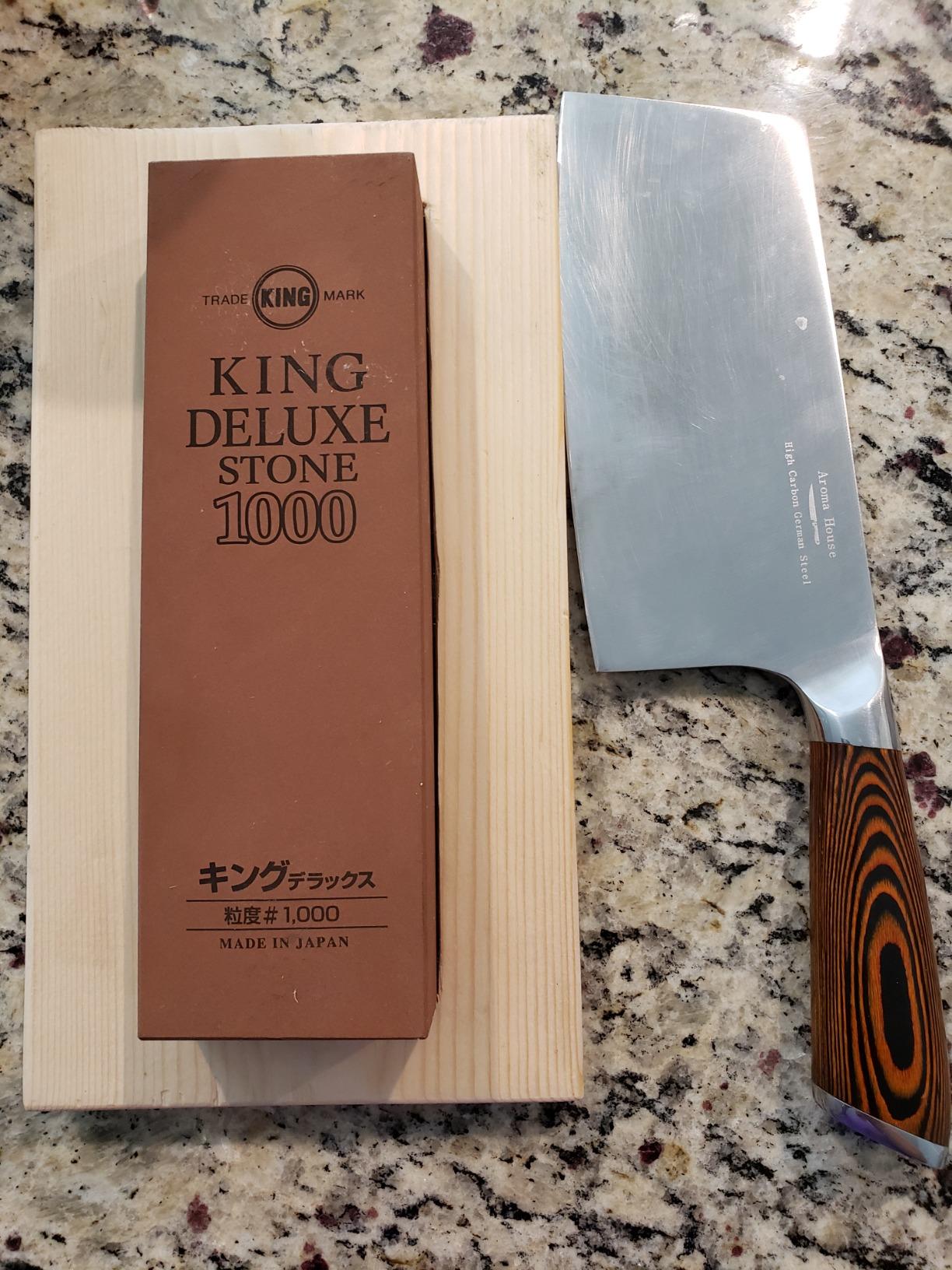 KING Grain Sharpening Stone, #1000, Medium customer photo 2