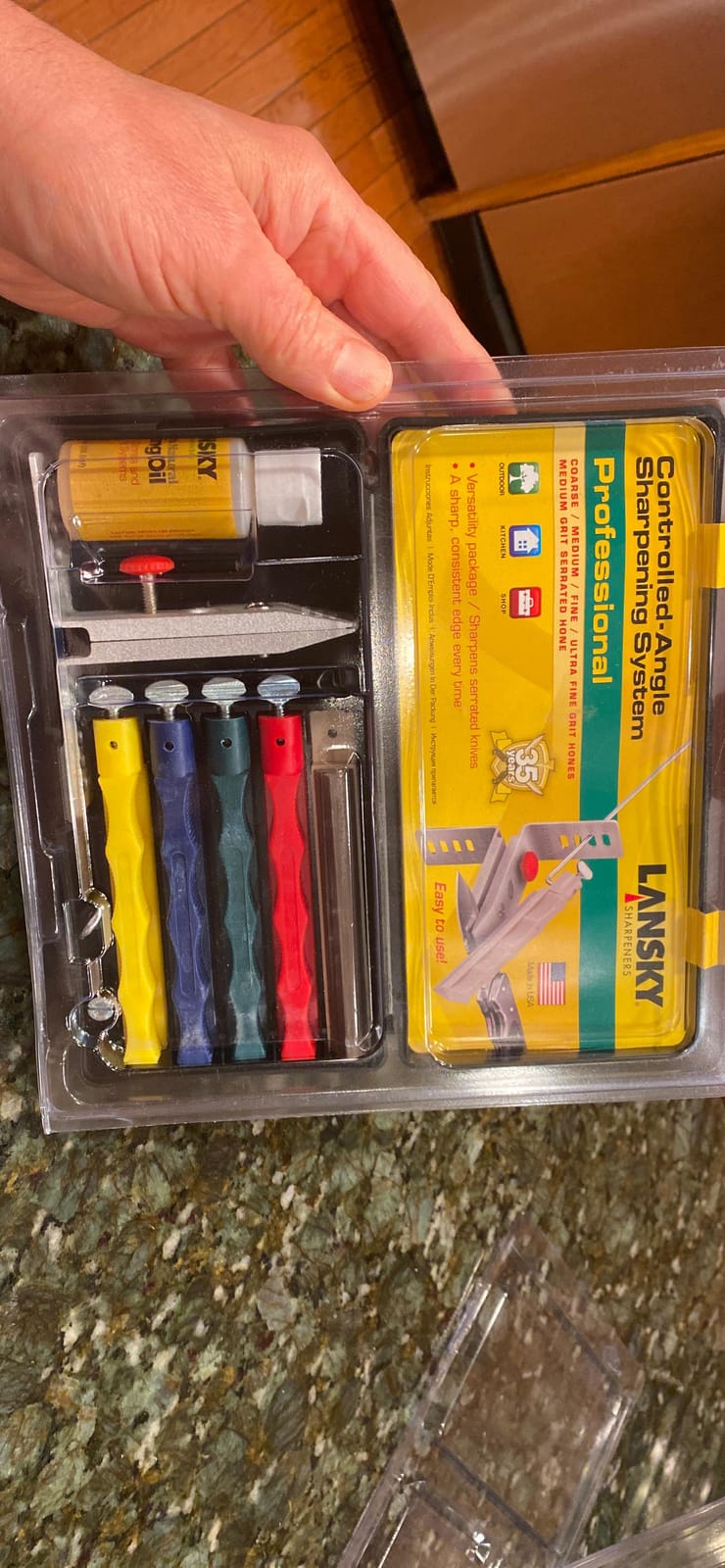 Lansky Professional Sharpening System with Coarse, Medium, Ultra Fine, and Serrated Medium Hones customer photo 1