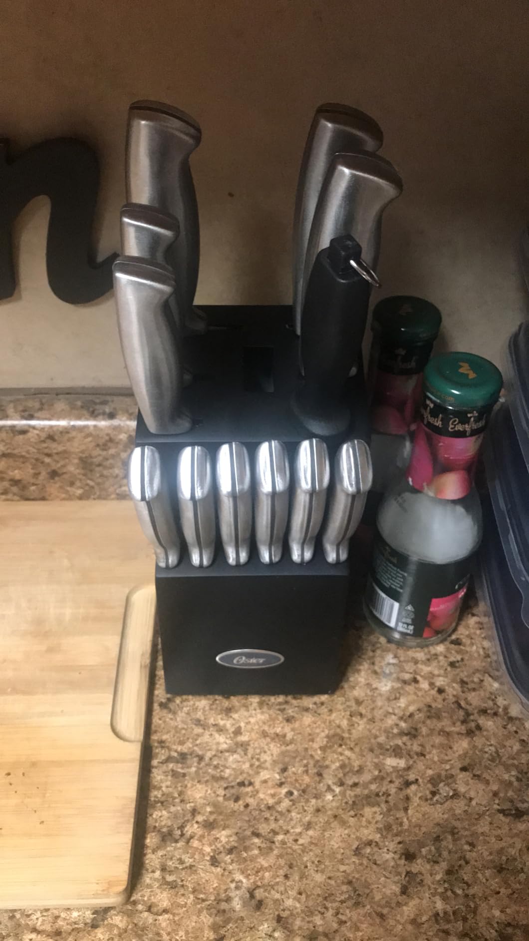 Oster Baldwyn Stainless Steel Cutlery Knife Set, Brushed Satin, 14-Piece customer photo 2