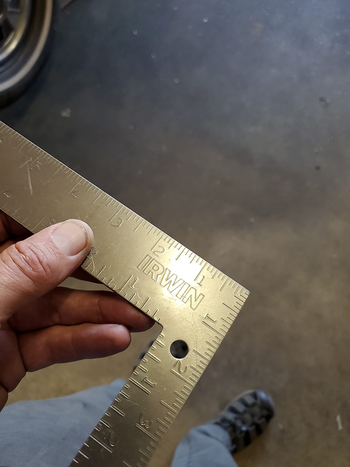 IRWIN Tools Carpenter Square, Steel, 8-Inch by 12-Inch (1794462), Silver customer photo 1