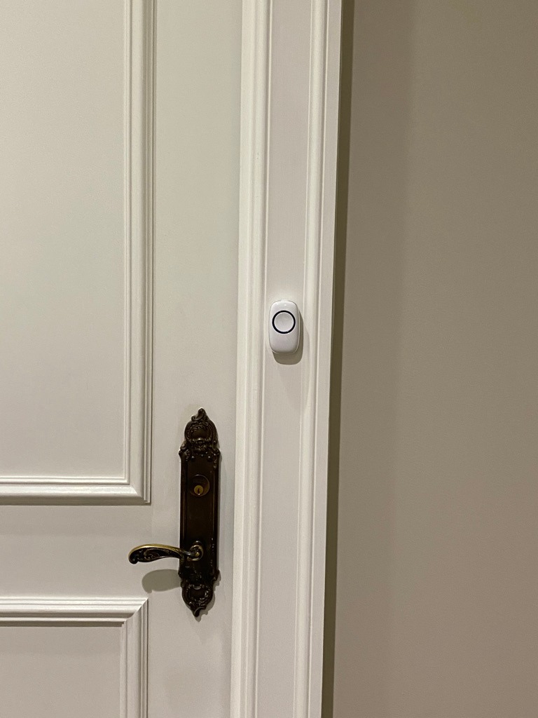 SadoTech Wireless Doorbells for Home, Apartments, Businesses, Classrooms, etc. - 1 Door Bell Ringer & 2 Plug-In Chime Receiver, Battery Operated, Easy-to-Use, Wireless Doorbell w/LED Flash, White customer photo 2