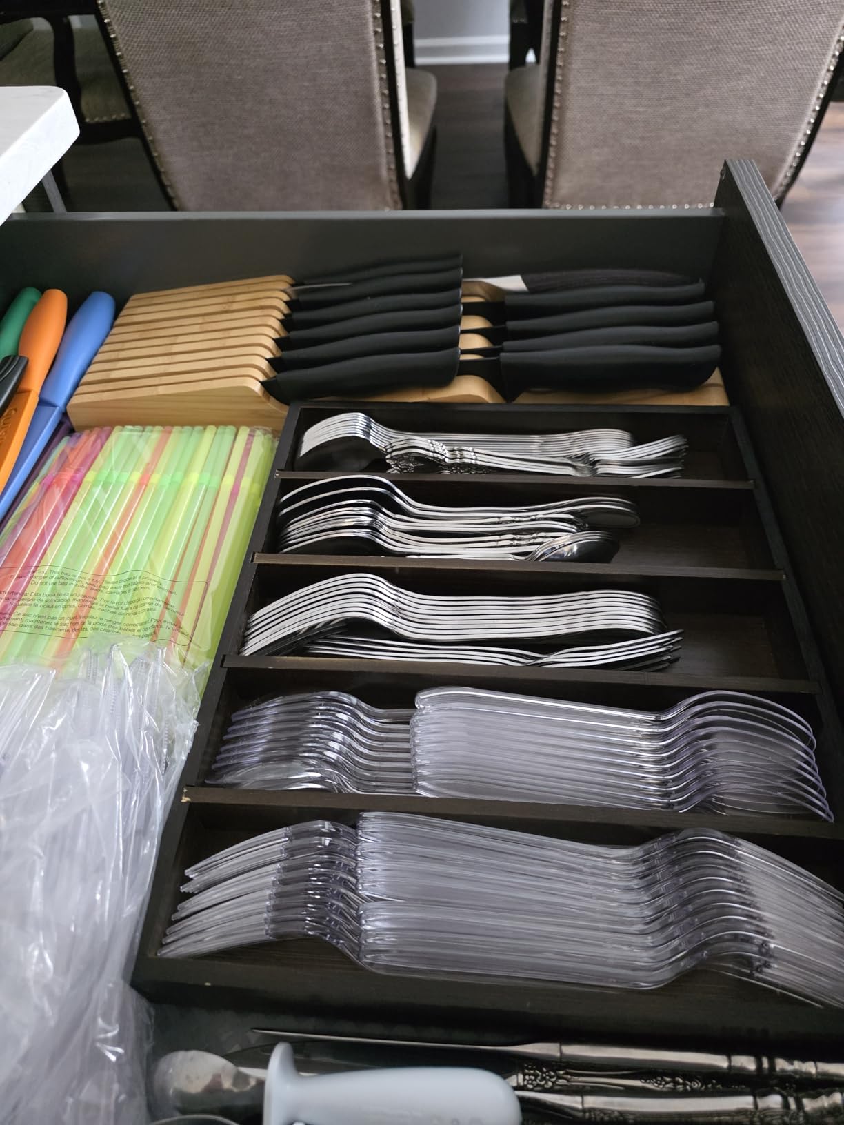 Bellemain 100% Pure Bamboo Knife Drawer Organizer, Knife Block - 16 Slots customer photo 1