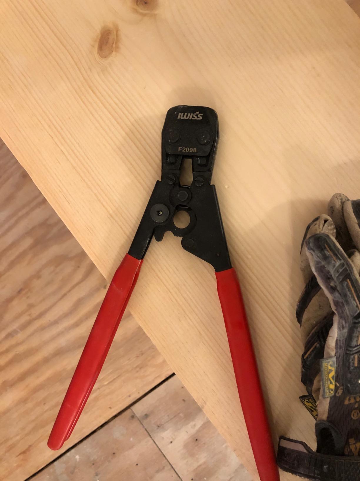 iCrimp Ratcheting PEX Cinch Tool for Fastening Stainless Clamps from 3/8-Inch to 1-Inch with Calibration Gauge Suits ASTM F2098 and Non F2098 Ear Hose Clamps Red customer photo 2