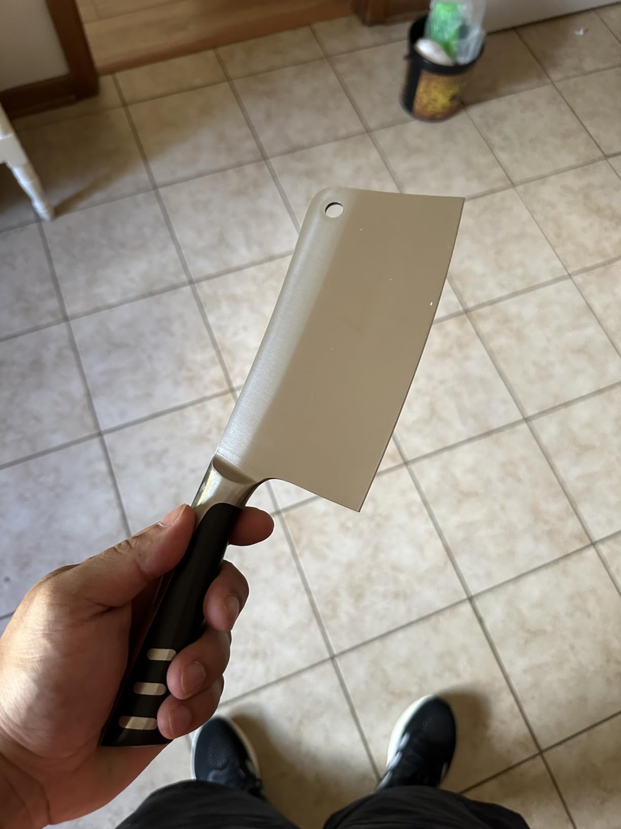 Utopia Kitchen Meat Cleaver Knife 7 Inch Bone Chopper Stainless Steel customer photo 1