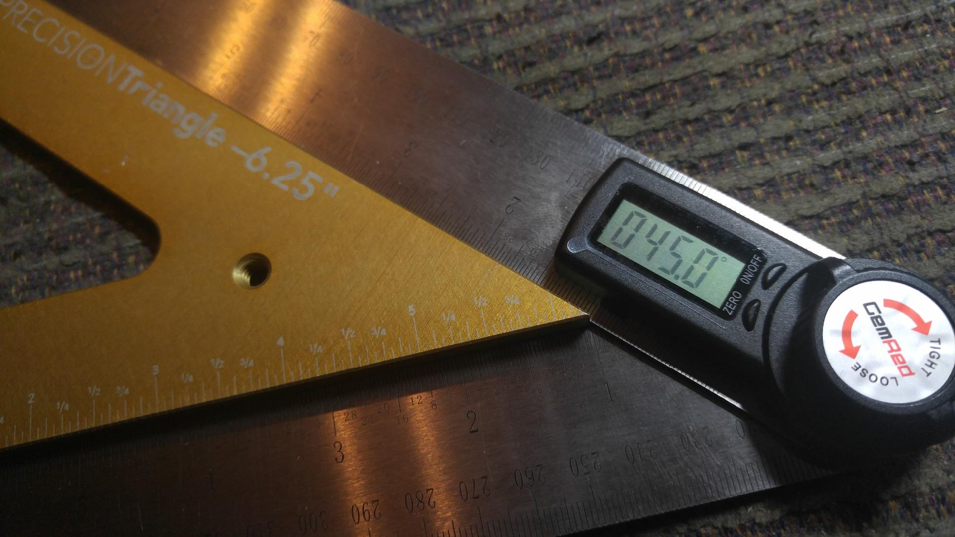 GemRed 82305 Digital Angle Finder Protractor Stainless Steel 7inch 200mm customer photo 2