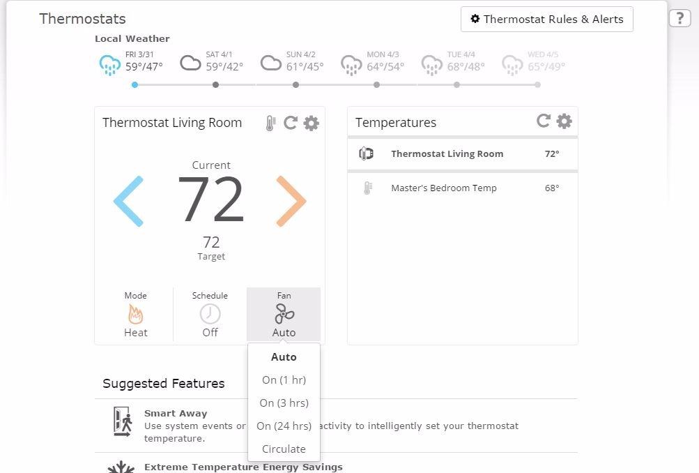Alarm.com Smart Thermostat customer photo 1