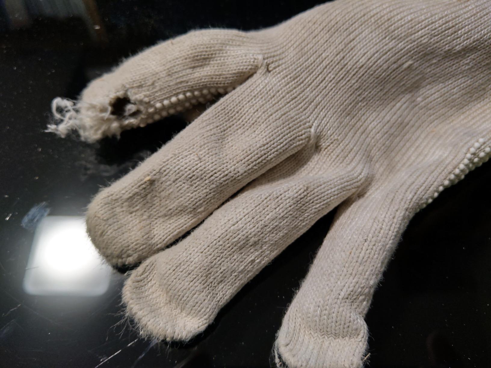 NoCry Superior Heavy Duty Cut Resistant Work Gloves with Grip Dots, Level 5 customer photo 1