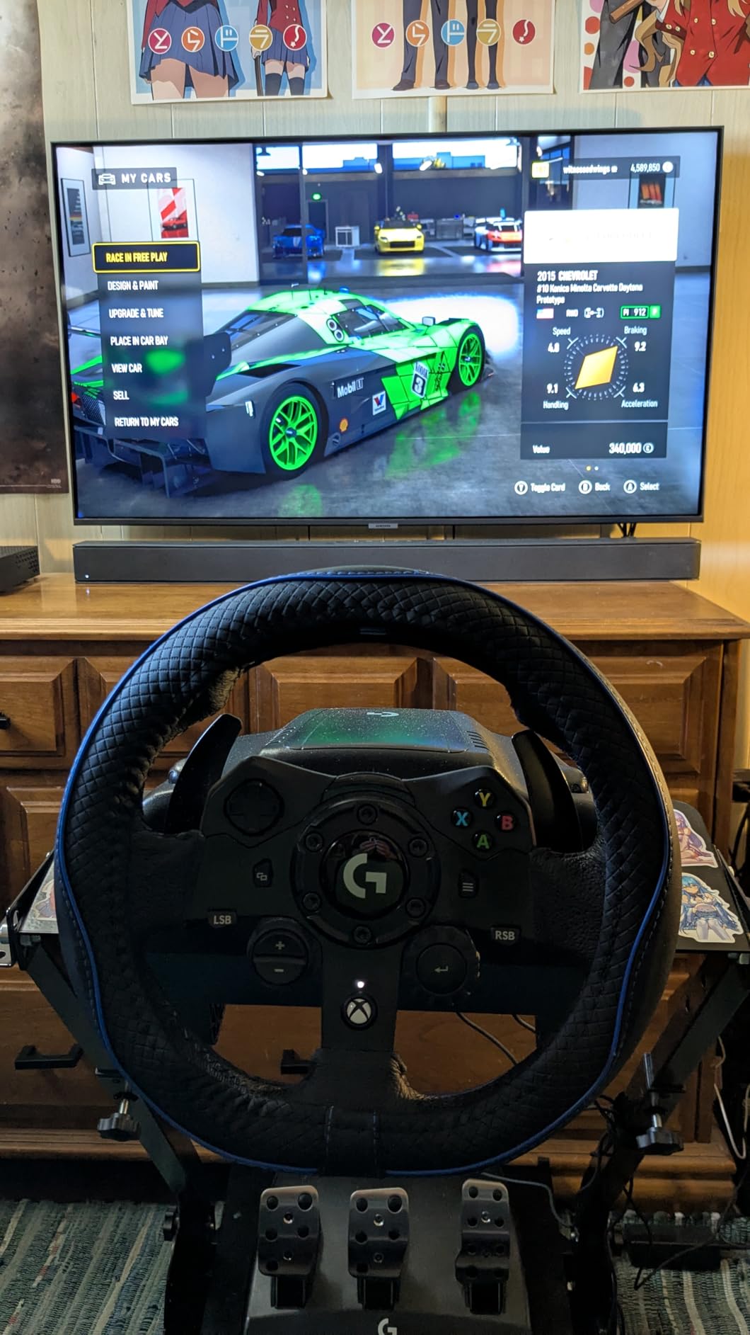 VEVOR G920 Racing Steering Wheel Stand Shifter Mount fit for Logitech G25 G27 G29 G920 G923 Thrustmaster T330TS Mainstream Brands Gaming Wheel Stand Wheel Pedals NOT Included Racing Wheel Stand customer photo 2