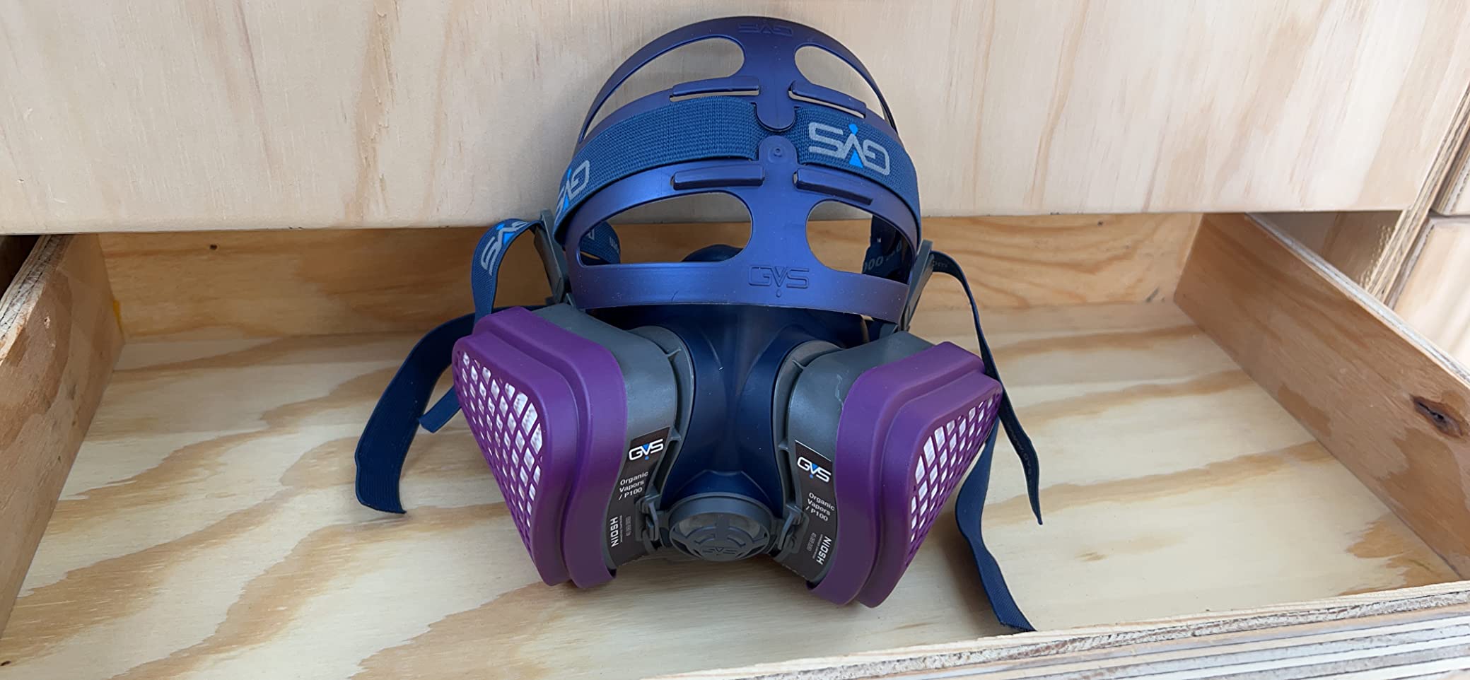GVS SPR467 Elipse Mask with OV-P100 Filters for Dust, Organic Gases and Vapours, M/L customer photo 1
