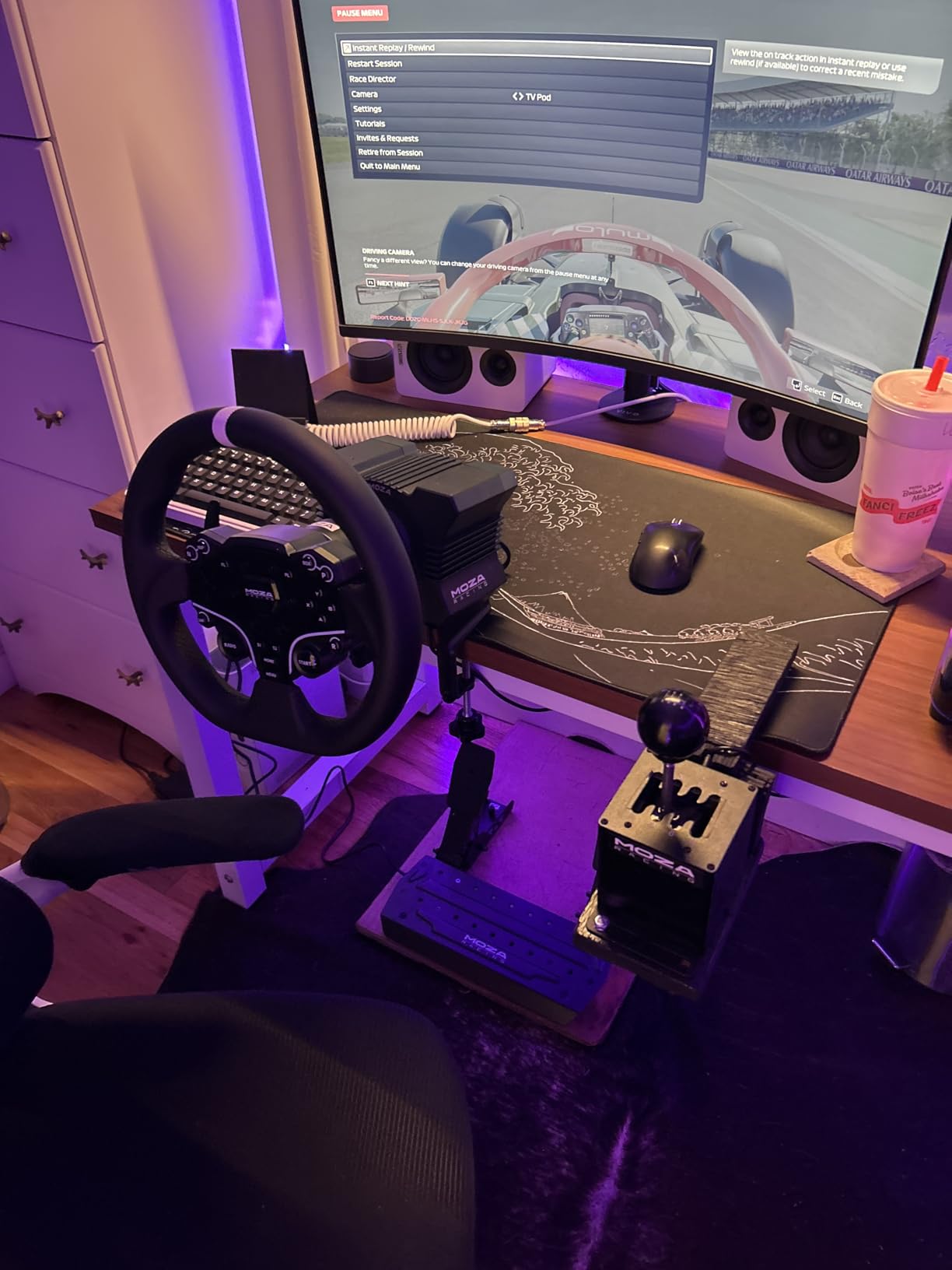 MOZA R5 Bundle Racing Wheel, Direct Drive Base, Pedals Simulator Kit for PC customer photo 2