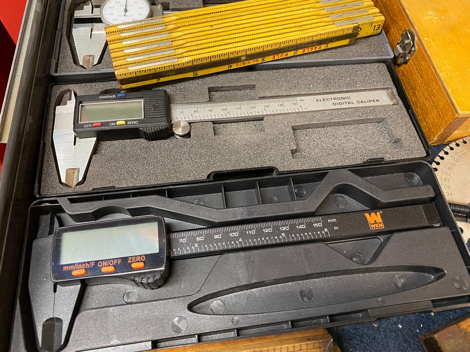 WEN 10761 Electronic 6.1-Inch Digital Caliper with LCD Readout and Storage Case customer photo 1