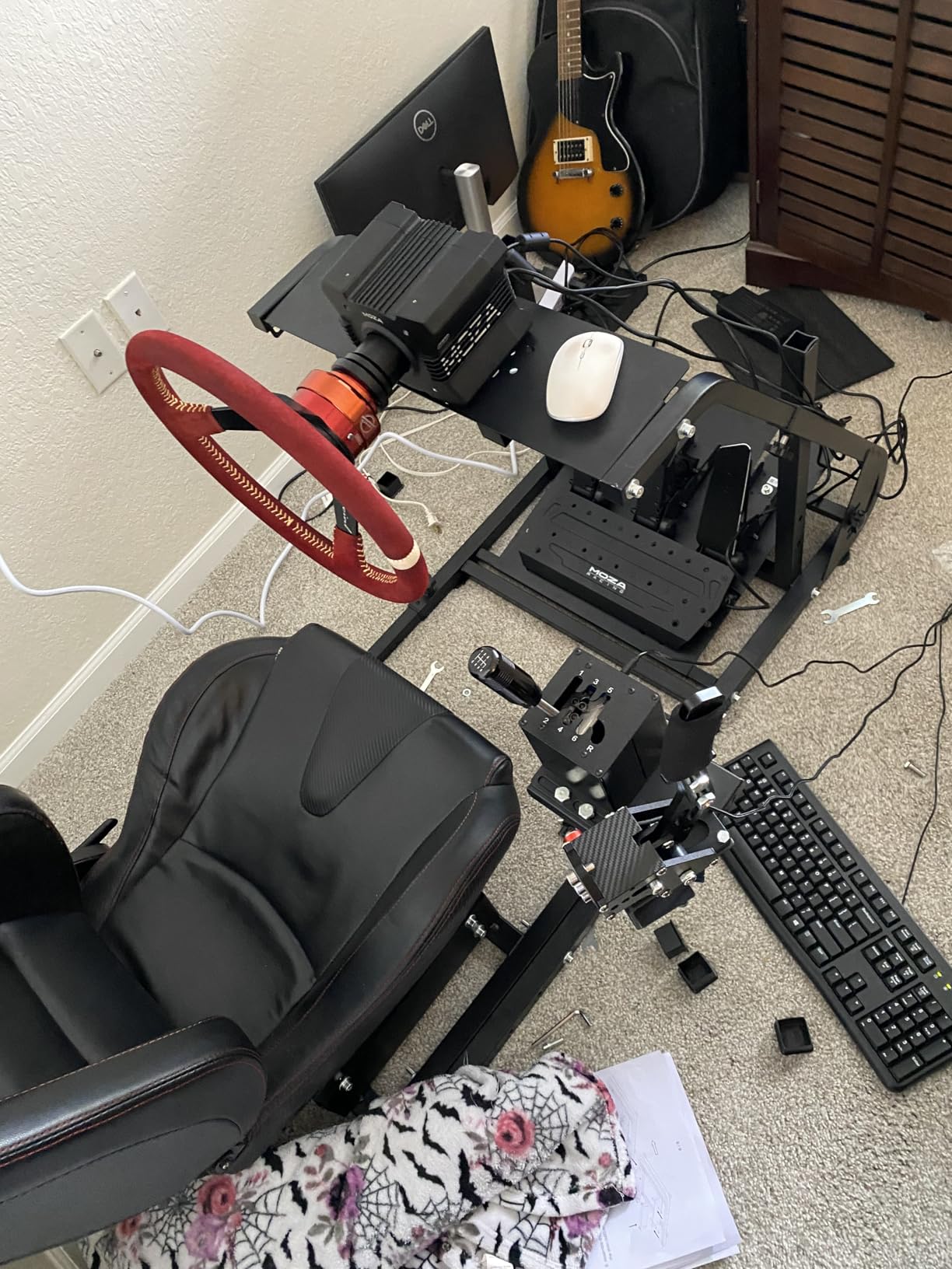 Marada Reinforced Stabilizing Racing Sim Cockpit Stand Fit for Fanatec customer photo 2
