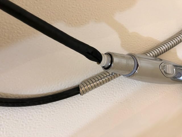 HauSun Handheld Shower Head with On/Off Switch - 5 Spray Settings 6.5 Feet Extra Long Hose High Pressure with Bathroom Faucet Kit - Universal Adapter Holder Mount for Wall,Chrome Finish customer photo 1