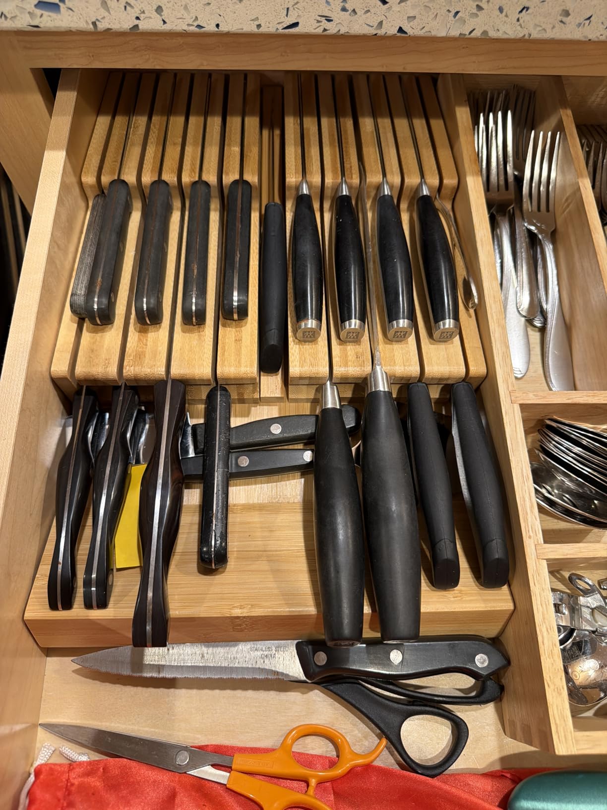 NIUXX Bamboo In-Drawer Knife Block Set for 16 Knives(Not Included) customer photo 2