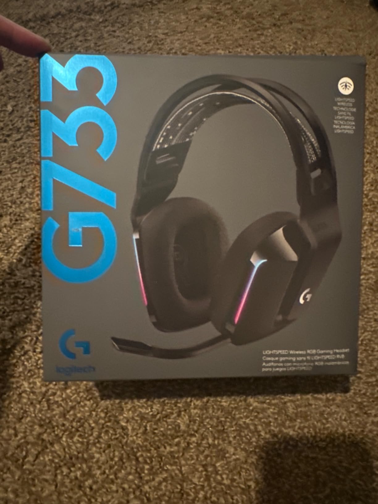 Logitech G733 Lightspeed Wireless Gaming Headset - Black customer photo 2