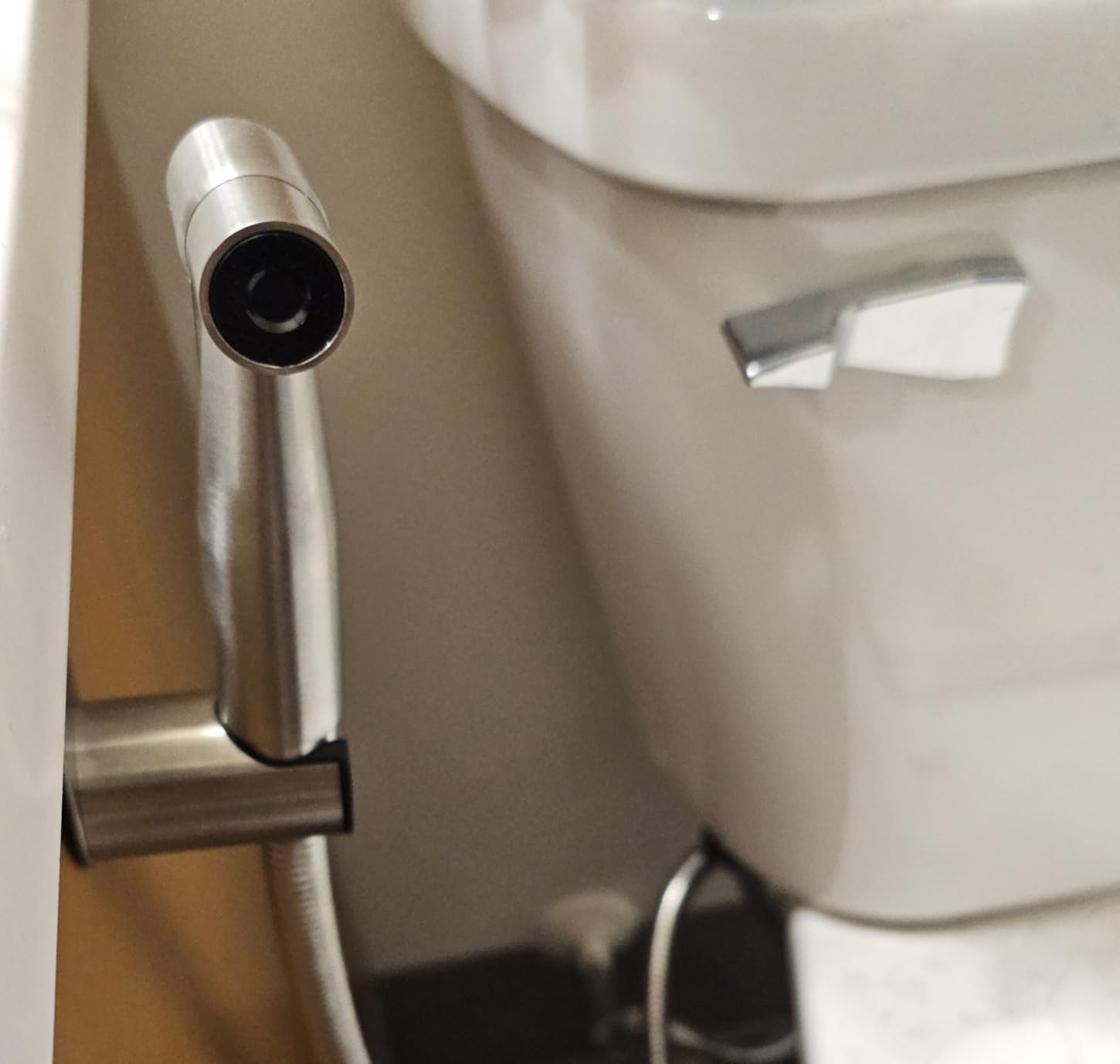 Arofa Handheld Bidet Sprayer, Bidet Attachment for Toilet, Brushed Nickel customer photo 2