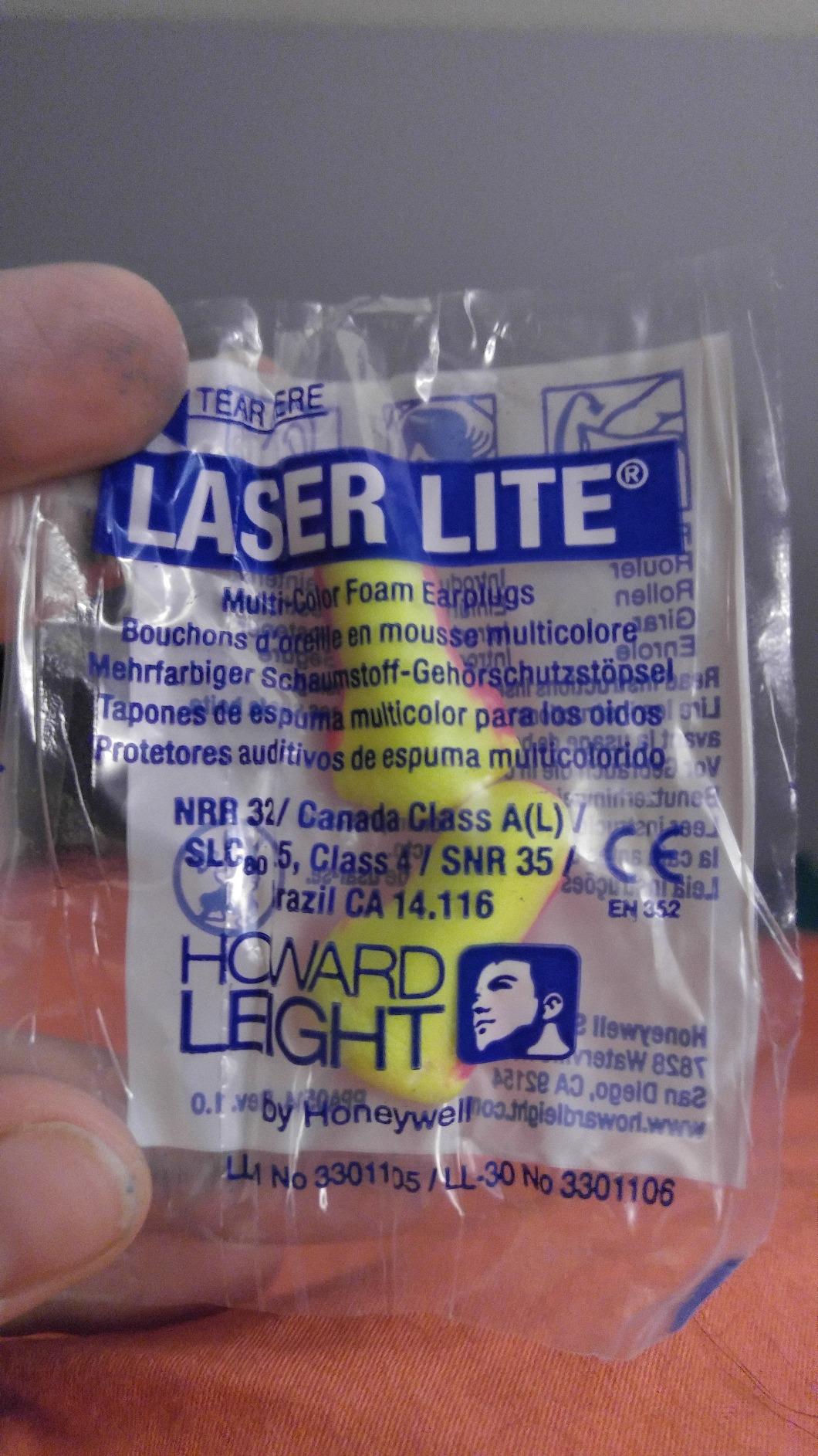 Howard Leight by Honeywell - R-01204 Laser Lite High Visibility Disposable Foam Earplugs, Pack of 1 (50 Pairs),Yellow customer photo 1