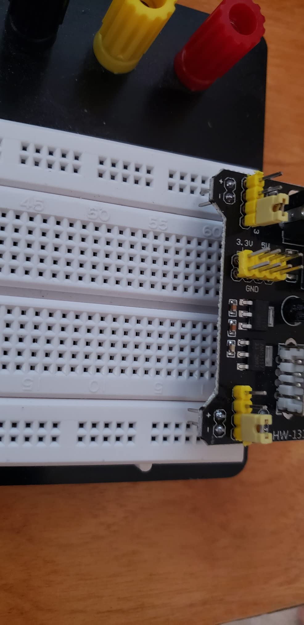 3.3V 5V MB102 Solderless Breadboard Power Supply Module with 9V Battery Clip Power Cable 2.1x 5.5mm Male DC Jack Plug for Arduino (Pack of 3) customer photo 2