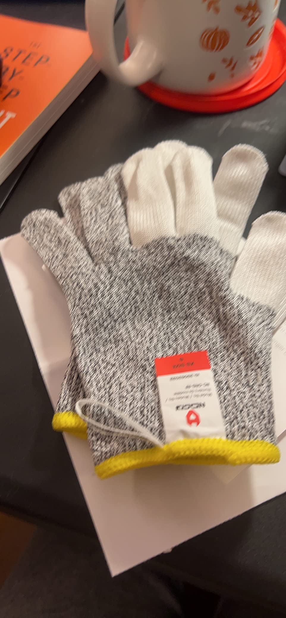 NoCry Cut Resistant Work Gloves for Women and Men, with Reinforced Fingers; Comfortable, 100% Food Grade Kitchen Cooking Hand Protection; Ambidextrous Safety Gear for Cutting; Level 5 Protection customer photo 2
