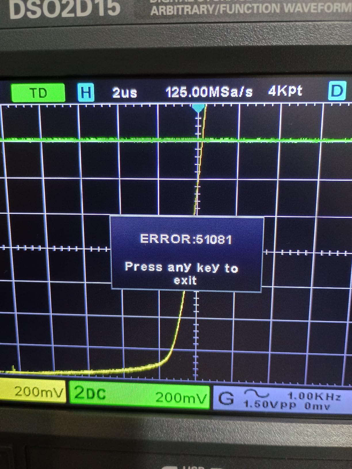 Hantek DSO2D15 Digital Storage Lab Oscilloscopes150MHz Bandwidth 2CH customer photo 1