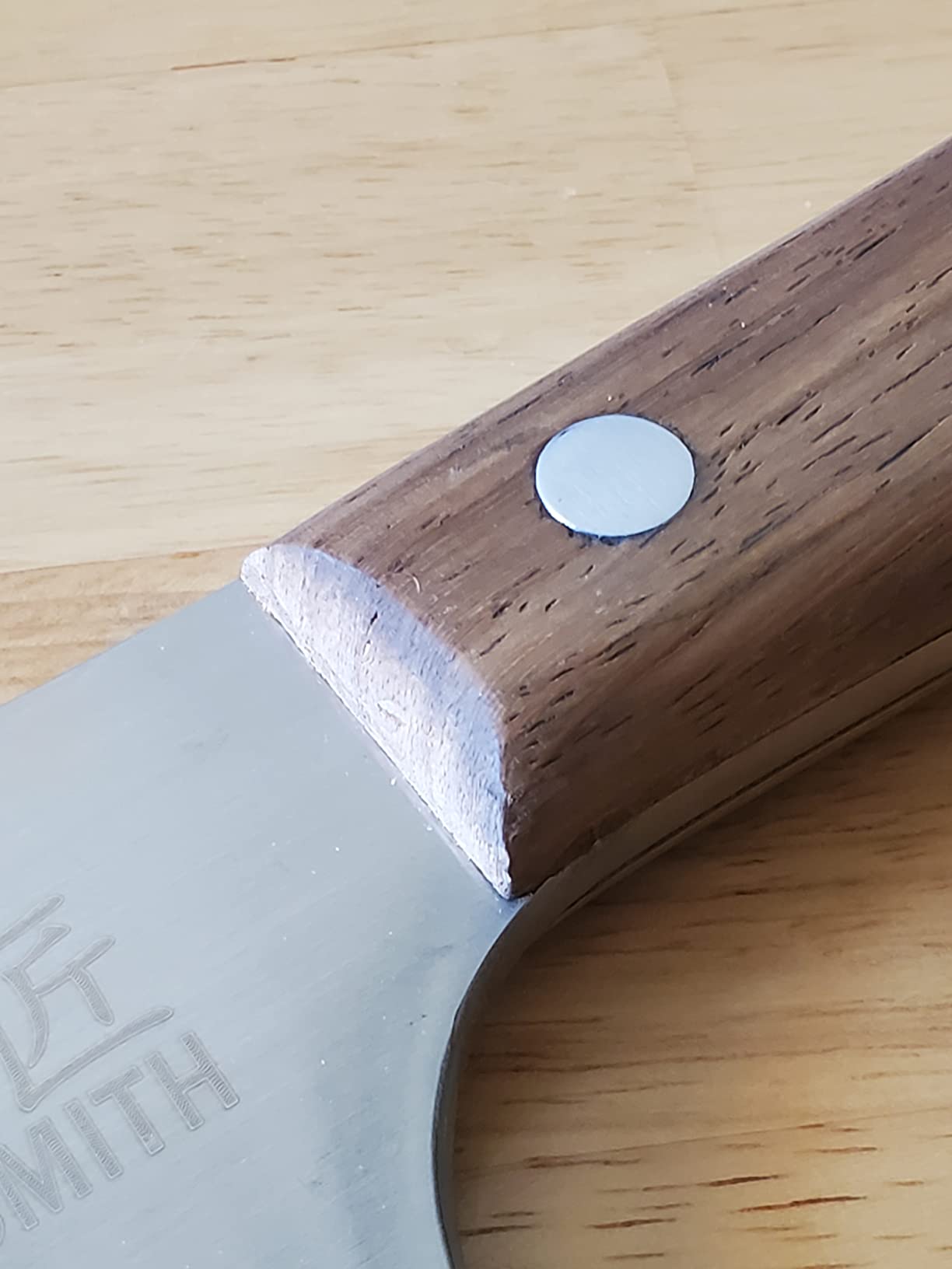 BLADESMITH Meat Cleaver Butcher Axe Bone Chopper Heavy Duty - 6.3'' Bone Cutting Knife Bone Breaker, Stainless Steel Thicken Blade & Pear Wood Handle, Slaughterhouse Looks Manly,2025 Gifts customer photo 1
