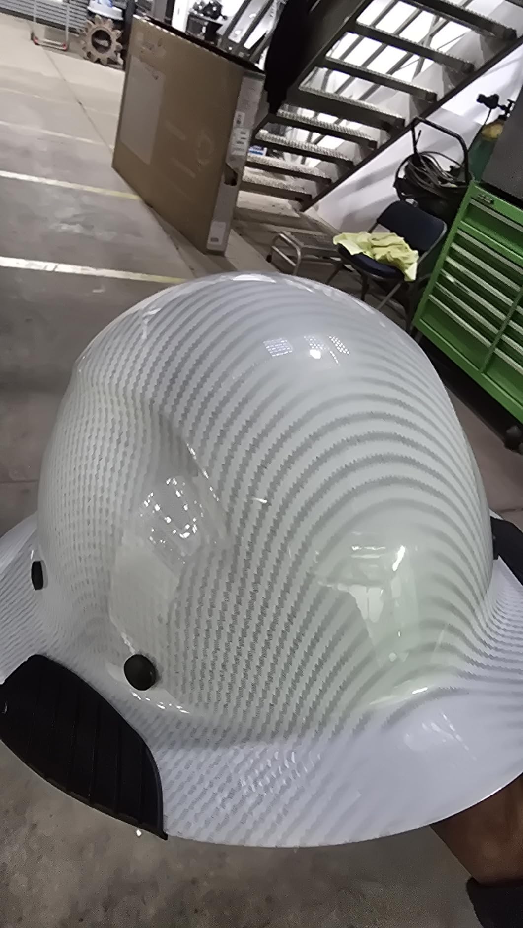 Lift Dax Fiber Resin Full Brim Safety Helmet/Hard Hat, 6-Point Suspension customer photo 2
