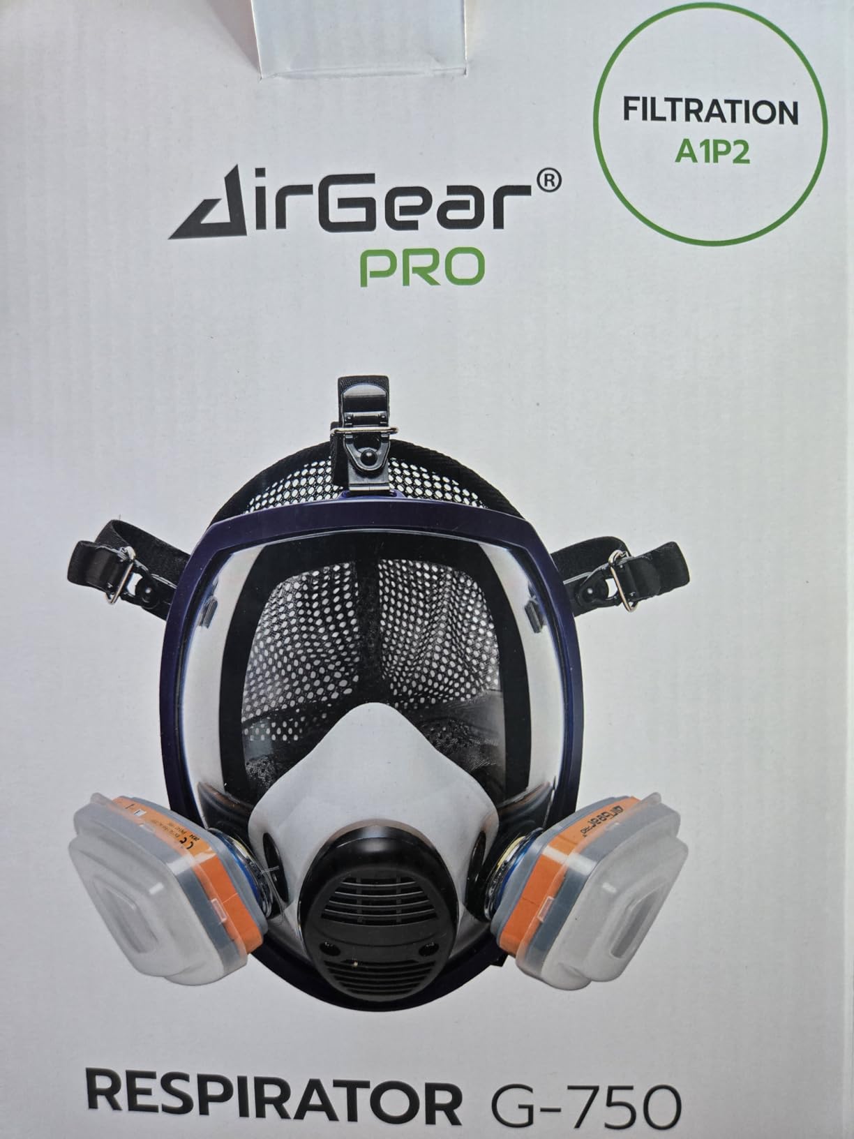 AirGearPro G-750 Full Face Respirator Mask with A1P2 Filter, Anti-Dust | Mask Ideal for Painting, Woodworking, Construction, Sanding, Spraying, DIY etc customer photo 1