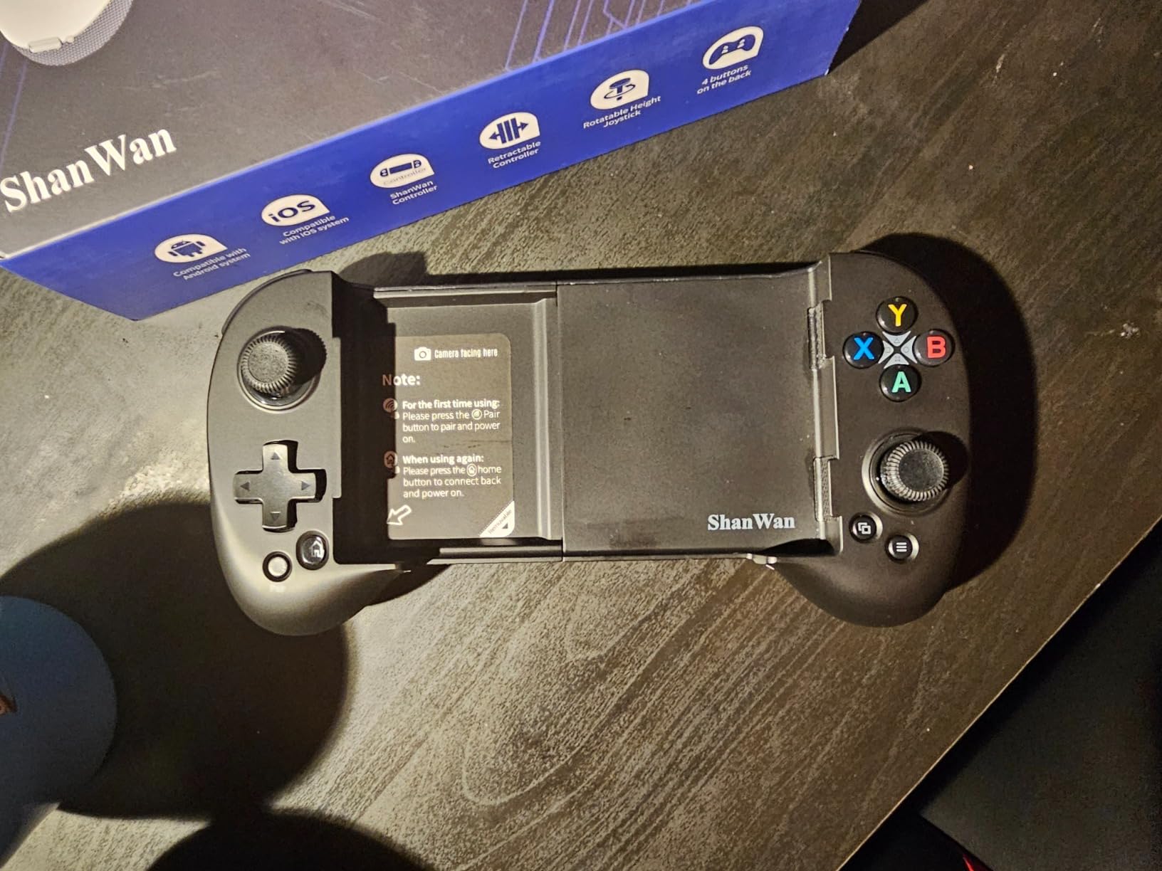 ShanWan Mobile Game Controller for iphone/Android with PHONE CASE Support, Bluetooth Wireless Gamepad - PS Remote Play, Xbox Cloud, Steam Link, GeForce NOW, MFi Arcade Games-Long Battery Life customer photo 2