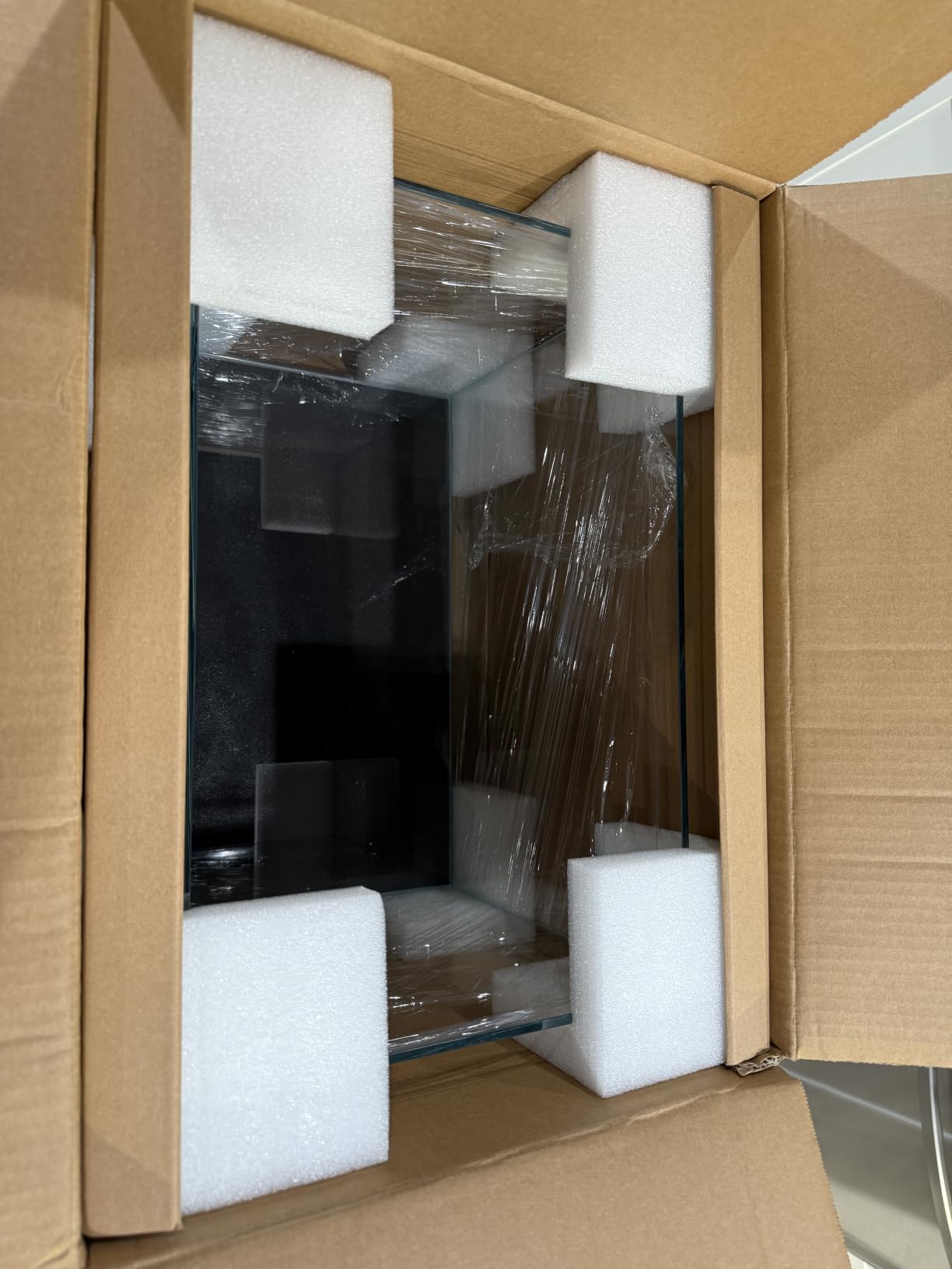 FZONE 6.4Gal Shallow Rimless Aquarium, Ultra-White Glass (L45-W30) customer photo 1